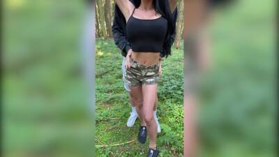 Bimbo tranny gets fucked in forest - ashemaletube.com