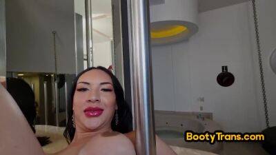 Bootylicious ts lady in high heels ass fucked by BBC - hotmovs.com