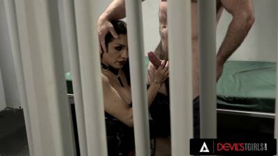 DEVILS T GIRLS - Hot Trans Hooker Jessy Dubai Gets Assfucked Hard In Jail After Getting Caught - txxx.com