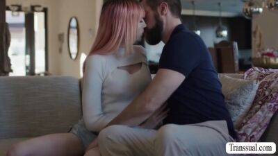 Stepdad Fucks The Ass Of Pink Haired Shemale - hotmovs.com